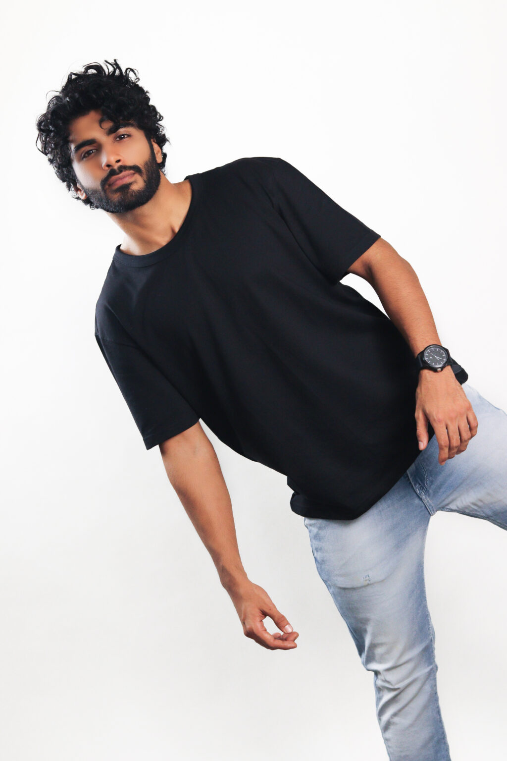 Black Oversized Drop Shoulder T-shirt â Bonkers Corner