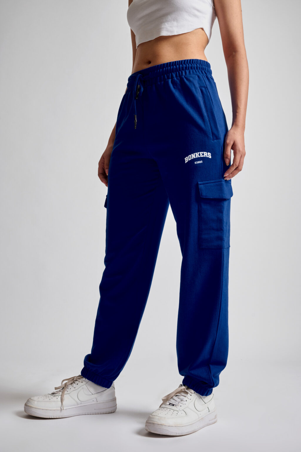 Royal Blue Cargo Pants Bonkers Corner