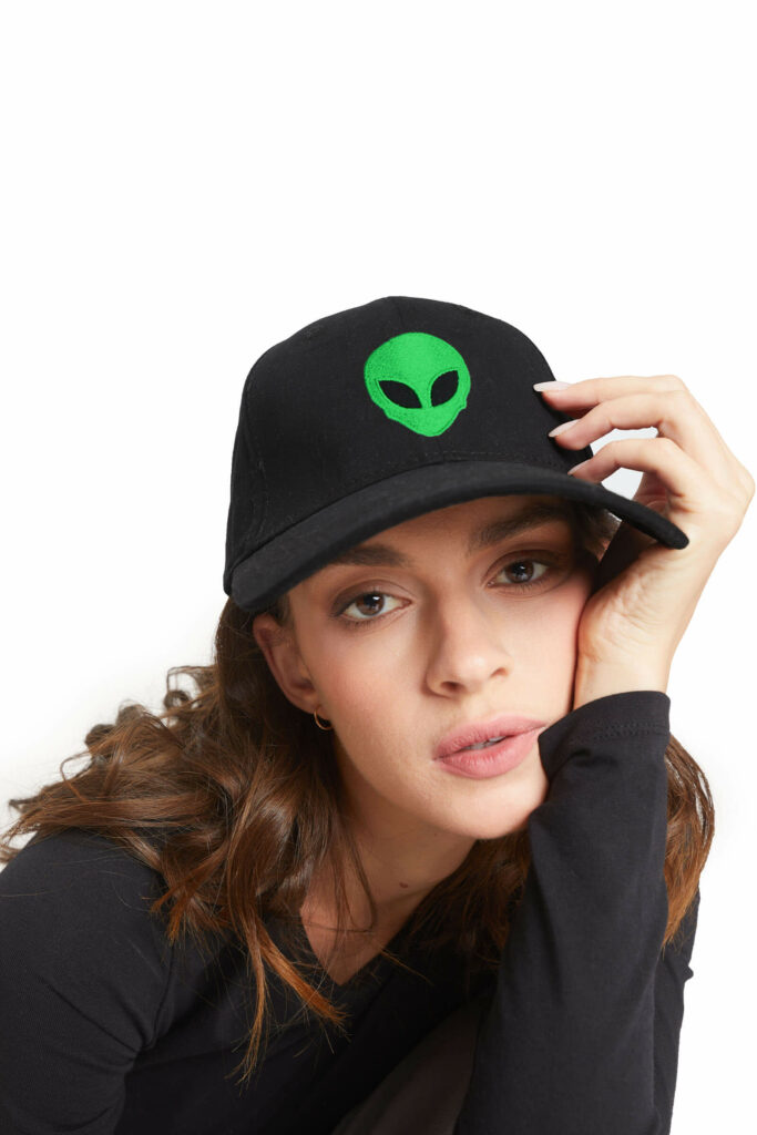 Alien Black Baseball Cap Bonkers Corner